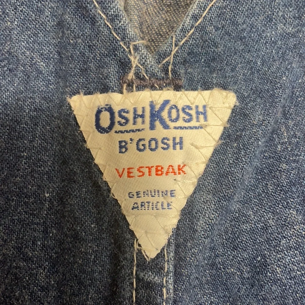 Vintage Oshkosh B’Gosh Vestbak Overalls Sz 4